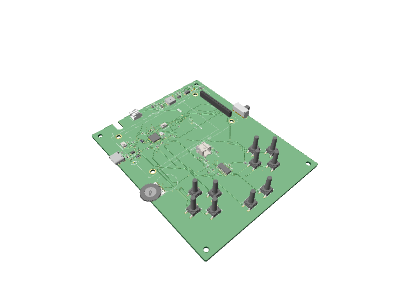 3D preview of the Game Boy board