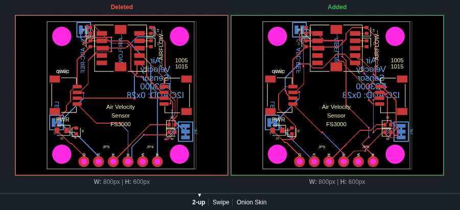 PR-native schematic review screenshot